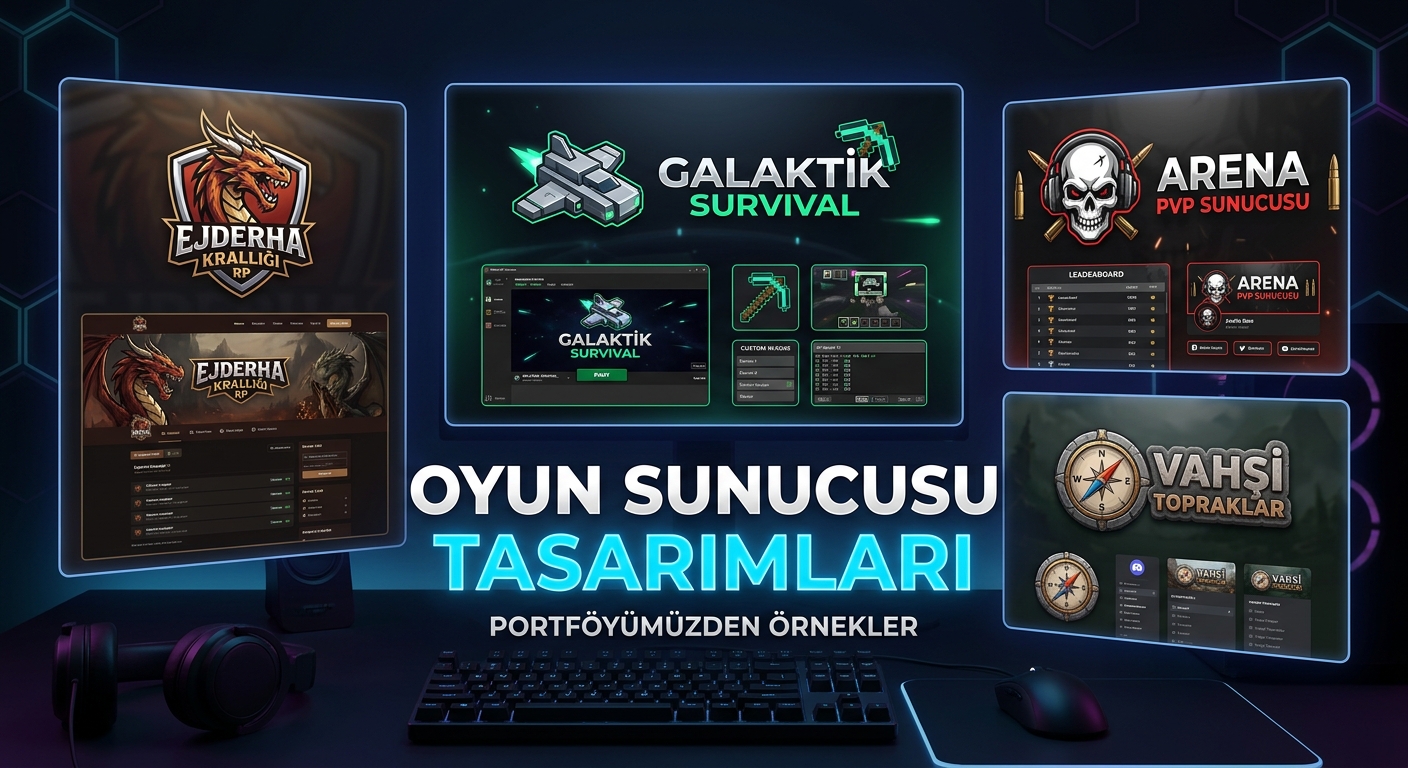 Profesyonel Oyun Sunucusu Web Tasarımı ve Tanıtım Sitesi
