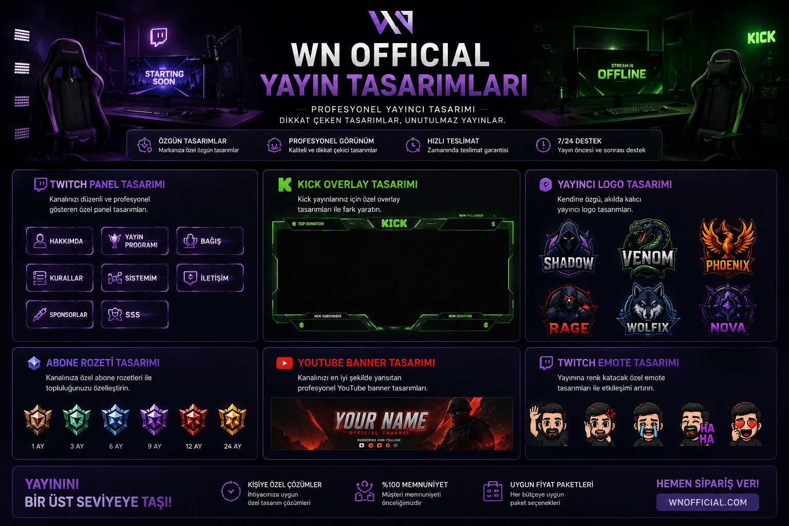 Profesyonel Stream Overlay Tasarımı