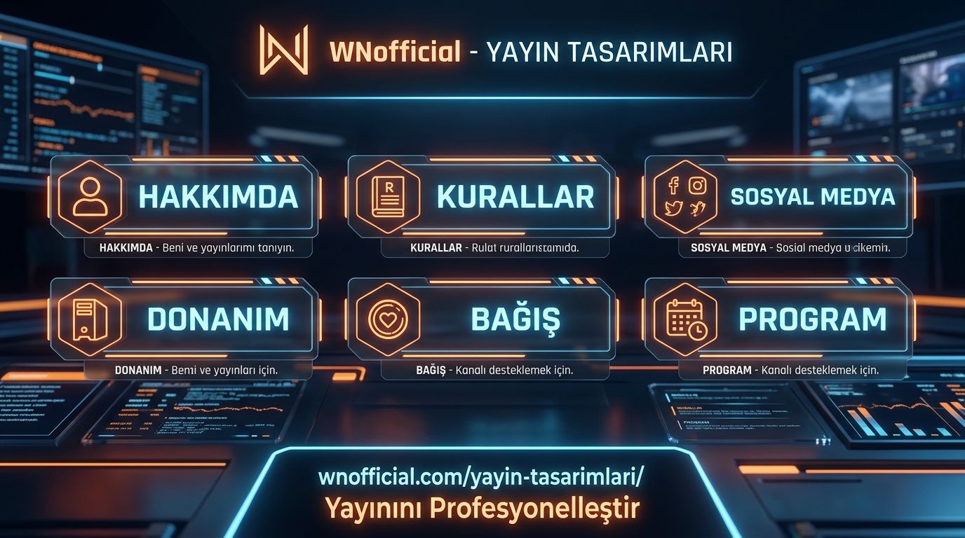 Profesyonel Twitch Panel Tasarımı