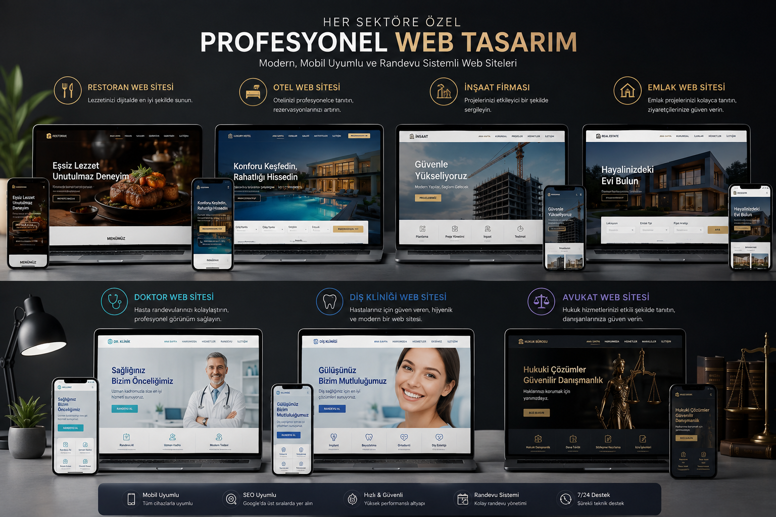 Sektörel Profesyonel Kurumsal Web Tasarım Çözümleri