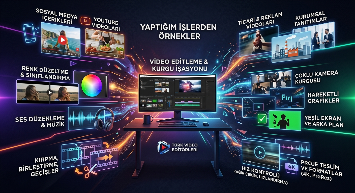 Vlog, Podcast ve Oyun Videoları İçin Youtuber Edit Hizmeti