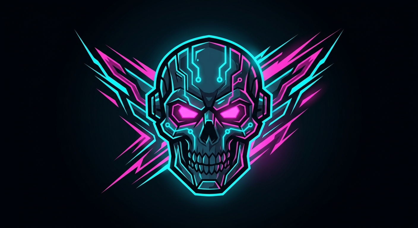 Gaming Oyuncu ve Yayıncı Neon Logo Tasarımı